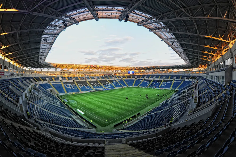 Ukrainian City of Odessa's Chornomortsy Stadium Hit by Russian Drone Strike.