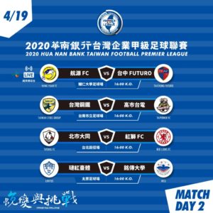 Match-day 2 games in TFPL