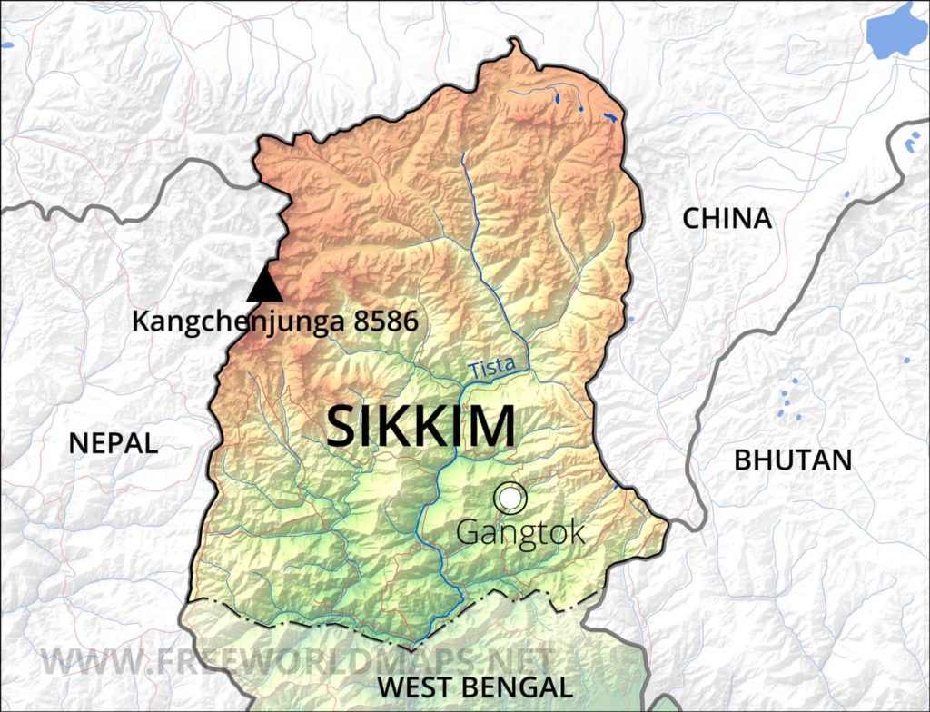 Sikkim Map 1024x784 