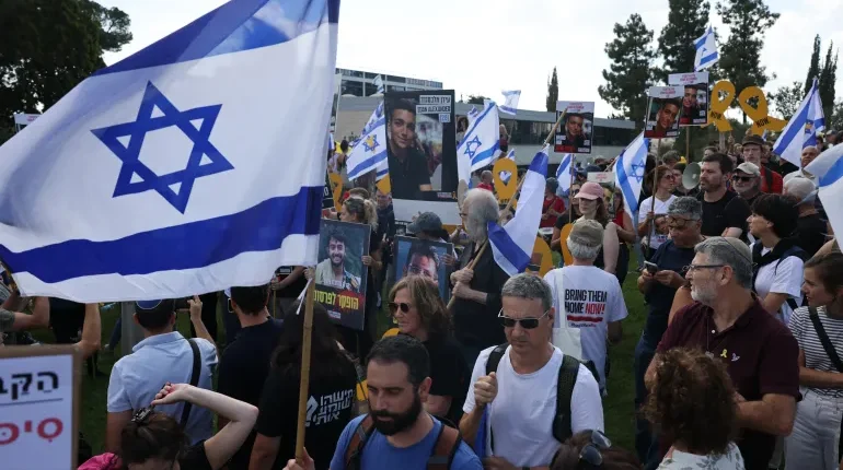 Israeli protest for ceasefire