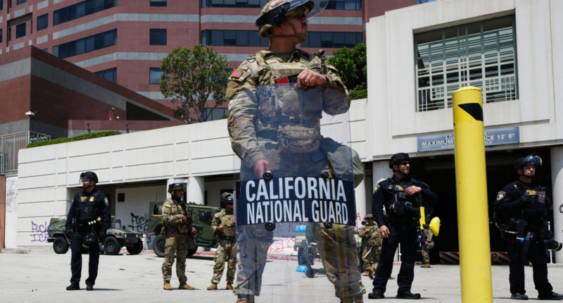 US National Guard assisting ICE during raids